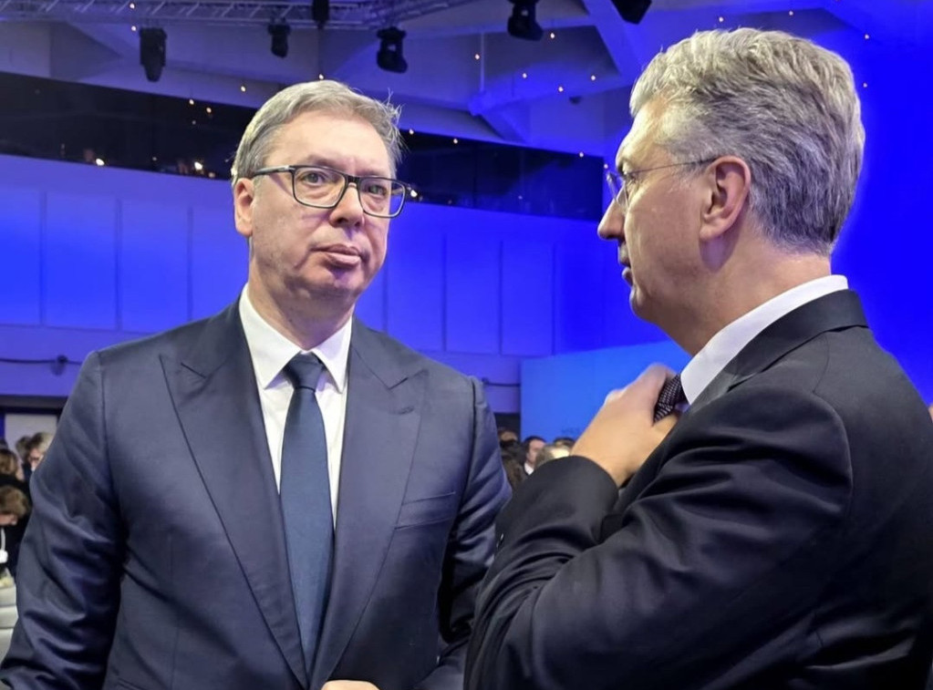 Vučić u Davosu razgovarao sa Plenkovićem o NIS-u i ukupnoj energetskoj situaciji