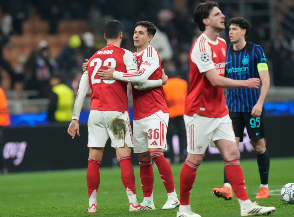 Fudbaleri Arsenala pobedili Inter, Sporting Lisabon bolji od PSŽ-a u Ligi šampiona