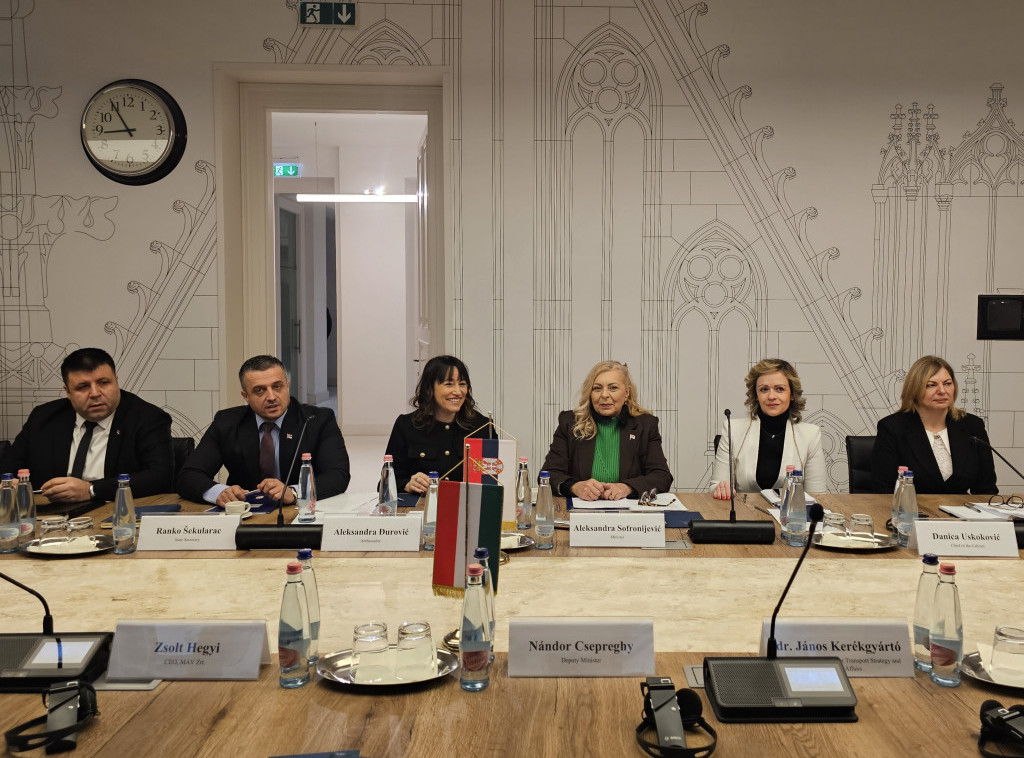 Ministarka Sofronijević: U toku su završne aktivnosti na realizaciji brze pruge Beograd - Budimpešta
