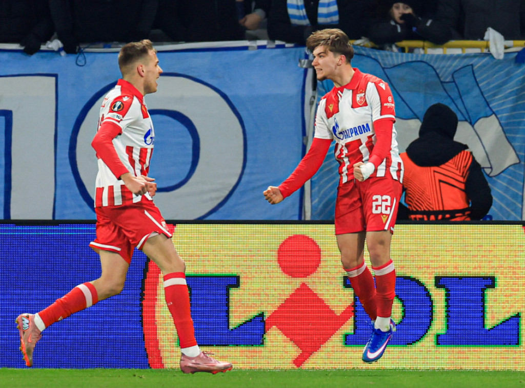 Fudbaleri Crvene zvezde vode 1:0 protiv Malmea na poluvremenu meča Lige Evrope