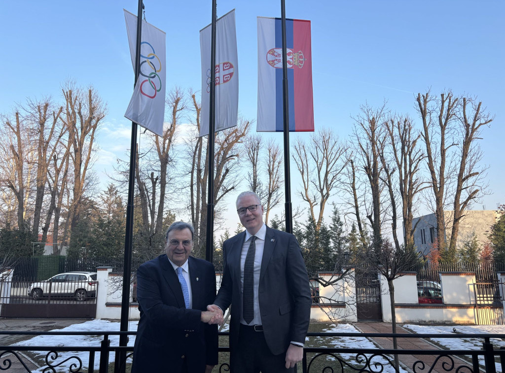 Predsednik Olimpijskog komiteta Srbije Dejan Tomašević ugostio predsednika Olimpijskog komiteta Grčke Kuvelosa