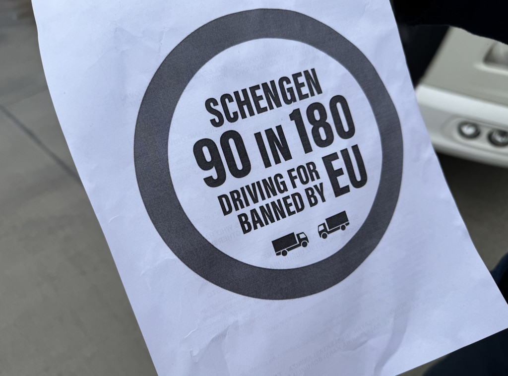 Nastavlja se protest prevoznika na graničnim prelazima ka zemljama Šengena