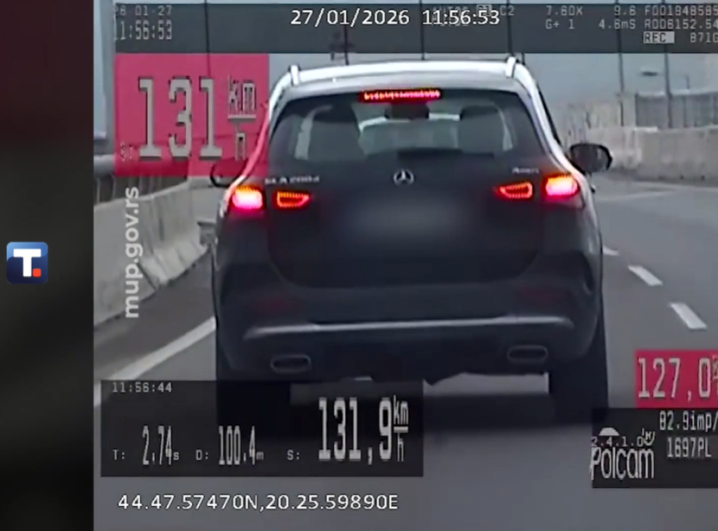 Na Mostu na Adi sankcionisano troje vozača zbog većeg prekoračenja brzine