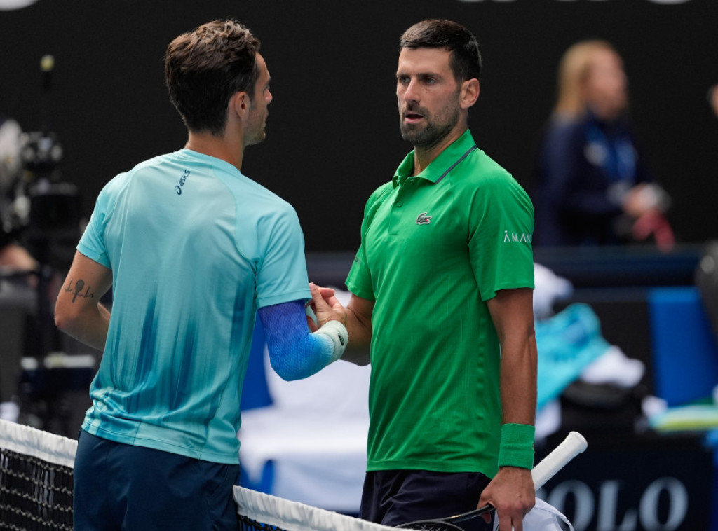 Djokovic through to Australian Open semis after Musetti retires due to injury