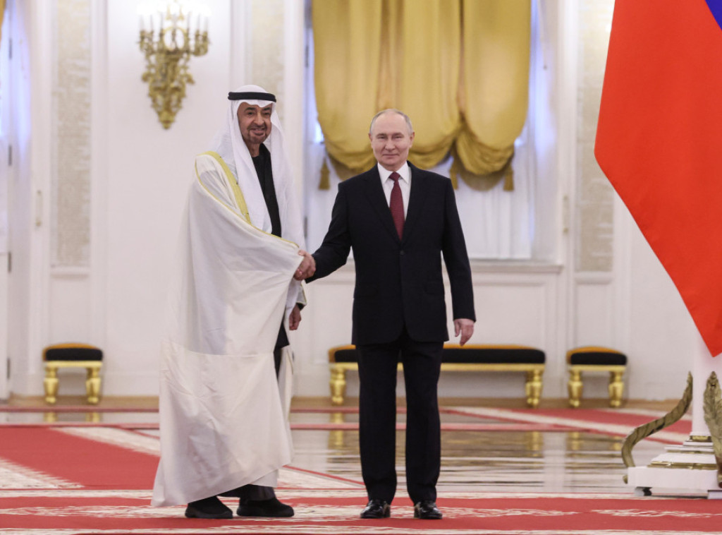 Putin i Al Nahjan razgovarali o bilateralnoj saradnji, Bliskom istoku i Ukrajini