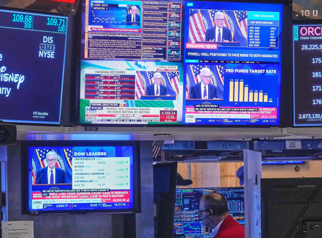 Pad američkih akcija nakon što je Tramp predložio Vorša za predsednika FED-a