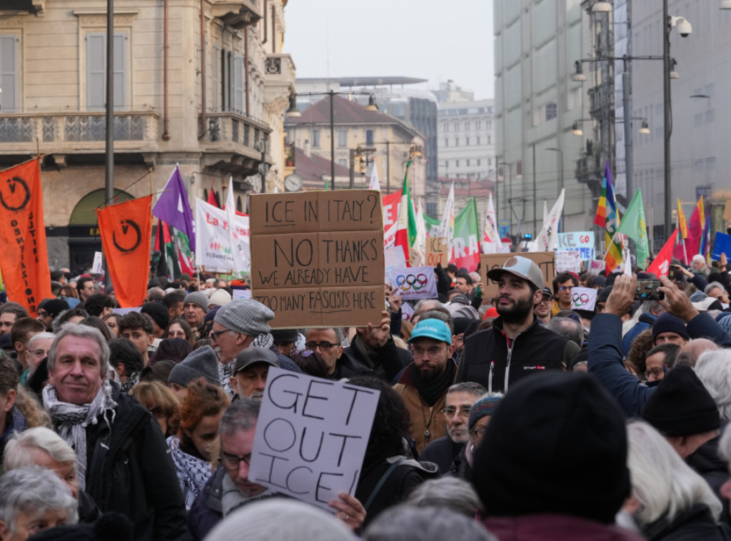 U Milanu protest protiv dolaska agenata američke ICE na Zimske olimpijske igare