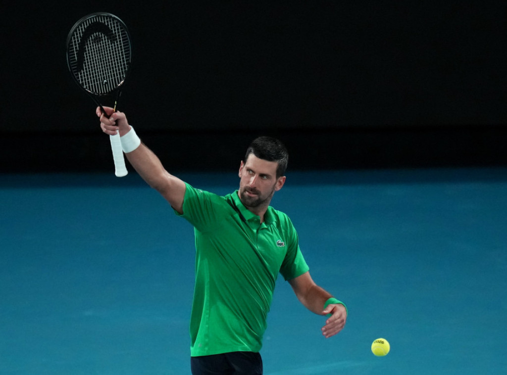 Novak Đoković odradio poslednje pripreme uoči finala Australijan opena protiv Alkaraza