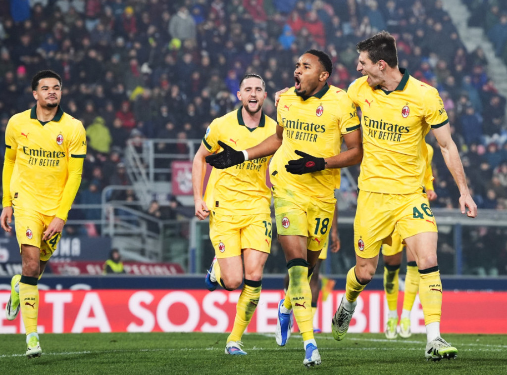 Fudbaleri Milana ubedljivo savladali Bolonju u meču 23. kola italijanske Serije A