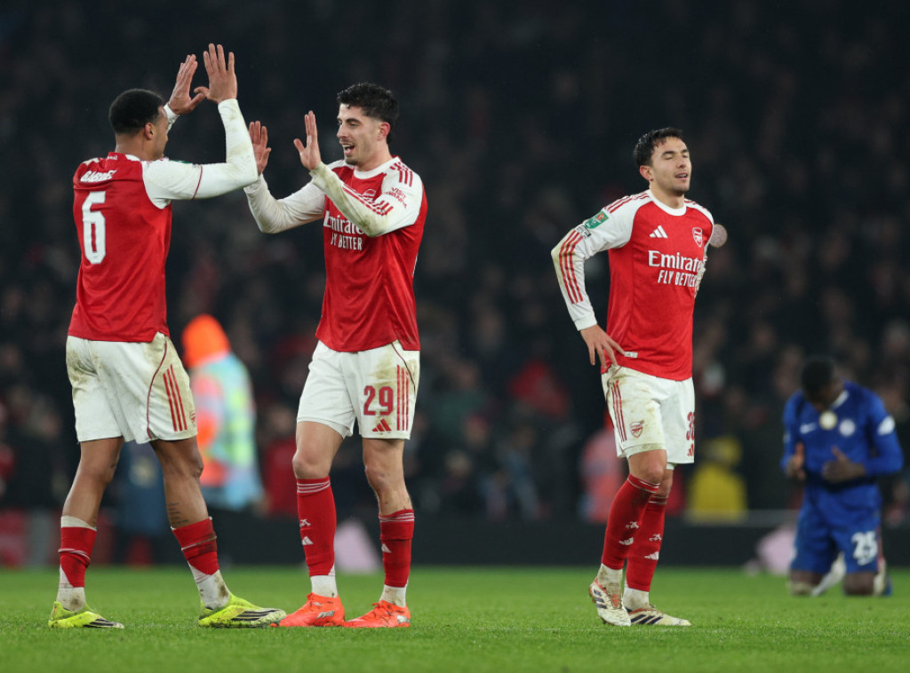 Fudbaleri Arsenala prvi finalisti engleskog Liga kupa