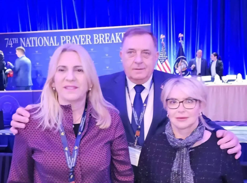 Milorad Dodik i Željka Cvijanović: Čast je biti na Molitvenom doručku u Vašingtonu