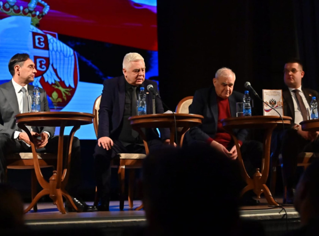 Bratina na promociji "Knjige o bratstvu" ruskog autora Aleksandra Kurčanjinova