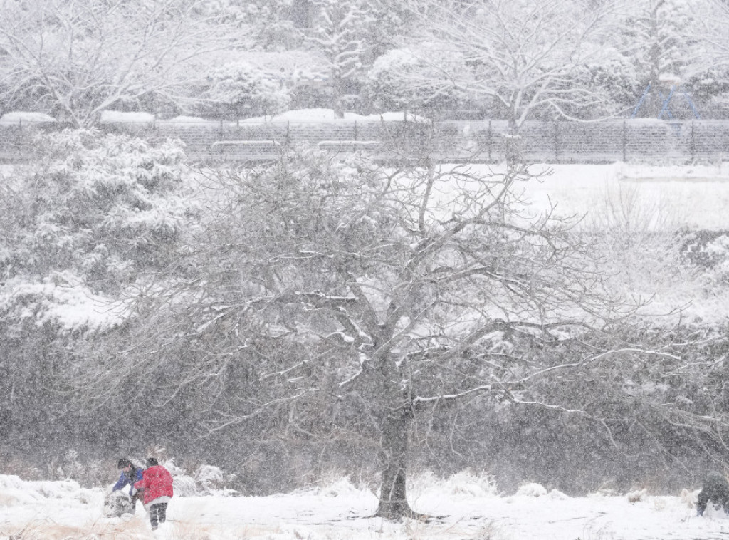 Snežne padavine pogodile zapad Japana i obalu Japanskog mora