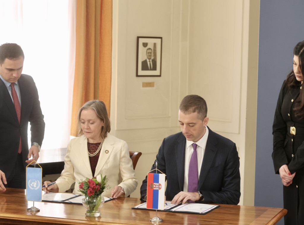 Djuric, UN's Mordt sign new Serbia-UN sustainable development framework