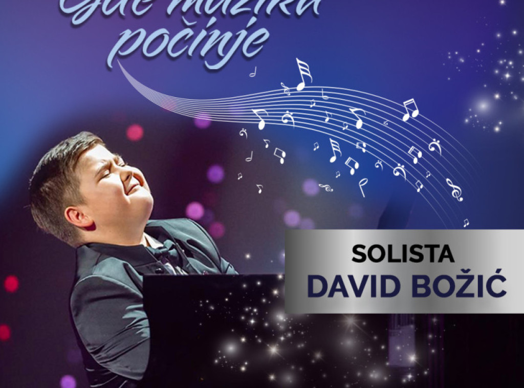 Dečja filharmonija nastupa 22. februara u MTS dvorani: Kao solista nastupa David Božić