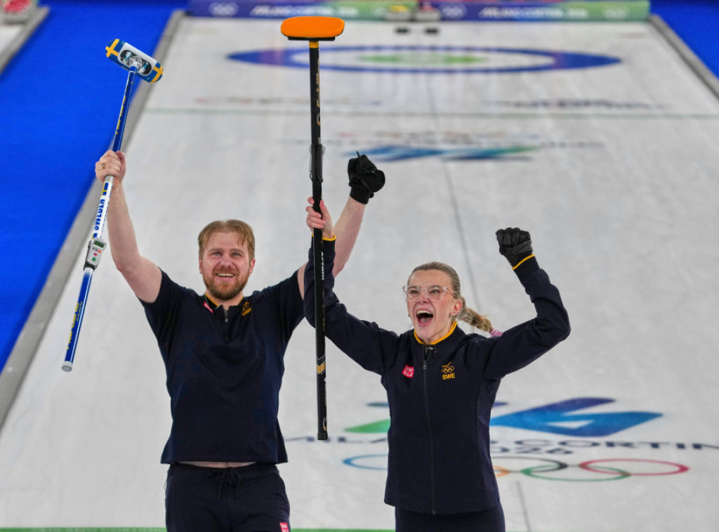 Švedski mešoviti par osvojio zlatnu medalju u karlingu na ZOI u Milanu i Kortini