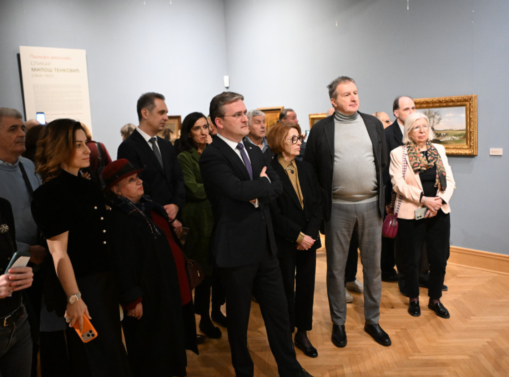 Nikola Selaković povodom Sretenja otvorio izložbu slika Miloša Tenkovića u Narodnom muzeju