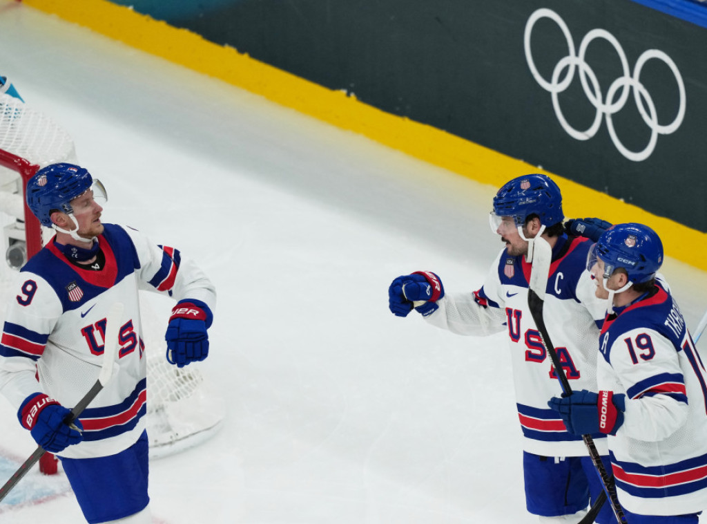 Hokejaši SAD ubedljivo savladali Letoniju na Olimpijskim igrama