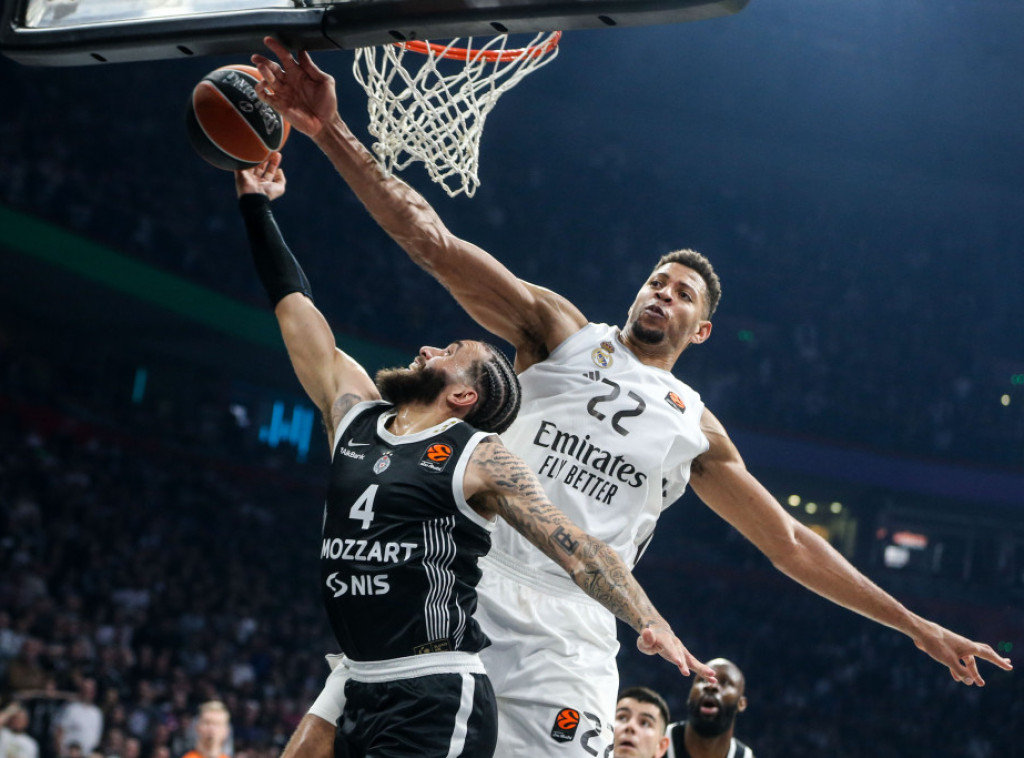 Košarkaši Partizana poraženi od Real Madrida u 28. kolu Evrolige