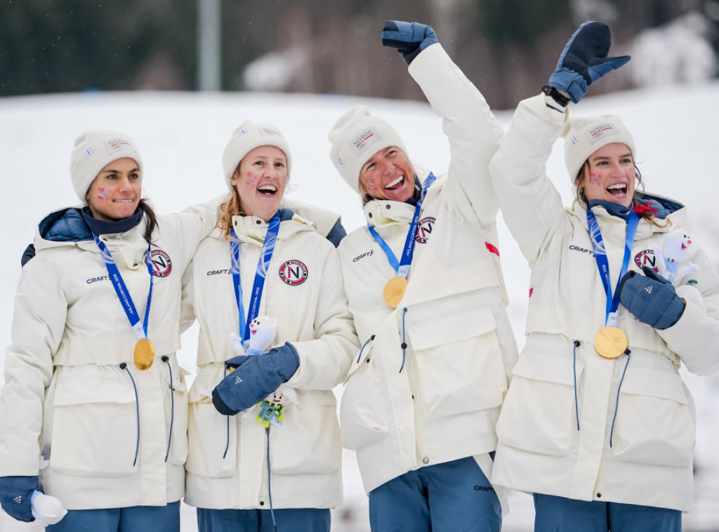 Kros kantri: Ženska štafeta Norveške osvojila zlato u trci na 4x7,5 kilometara na Zimskim olimpijskim igrama