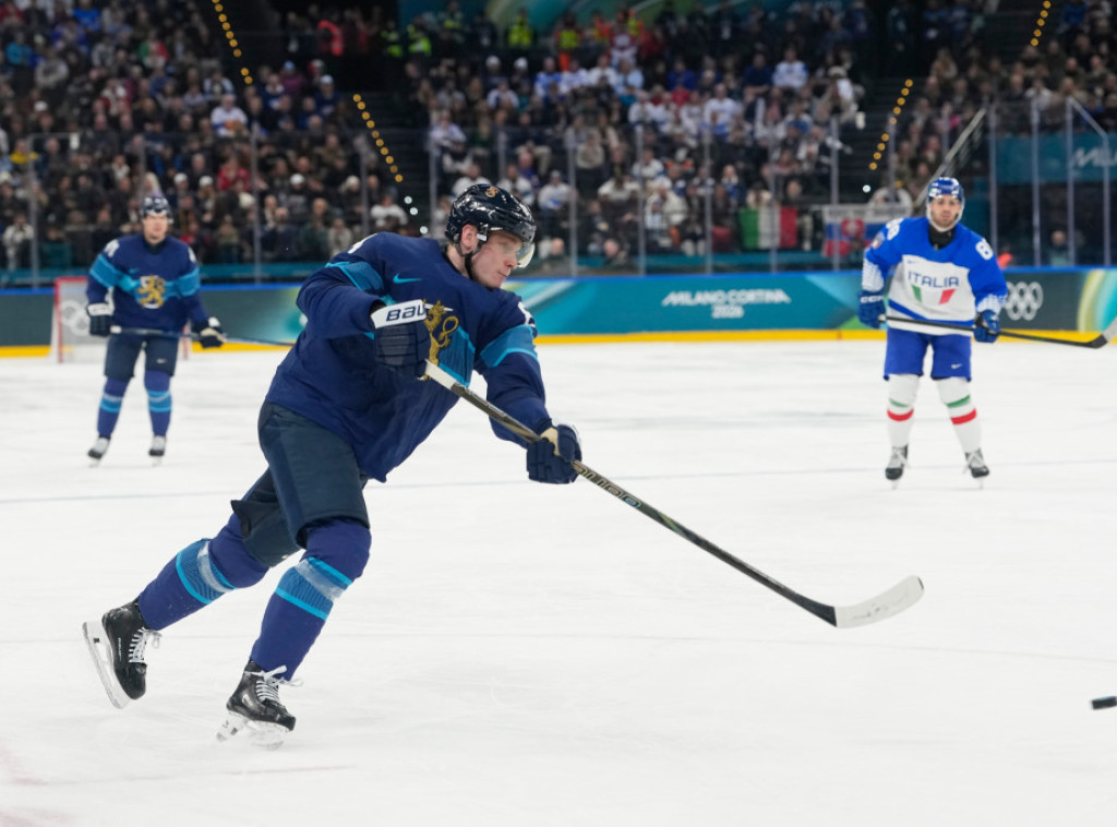 Hokejaši Finske "pregazili" domaćina Italiju rezultatom 11:0 na Olimpijskim igrama