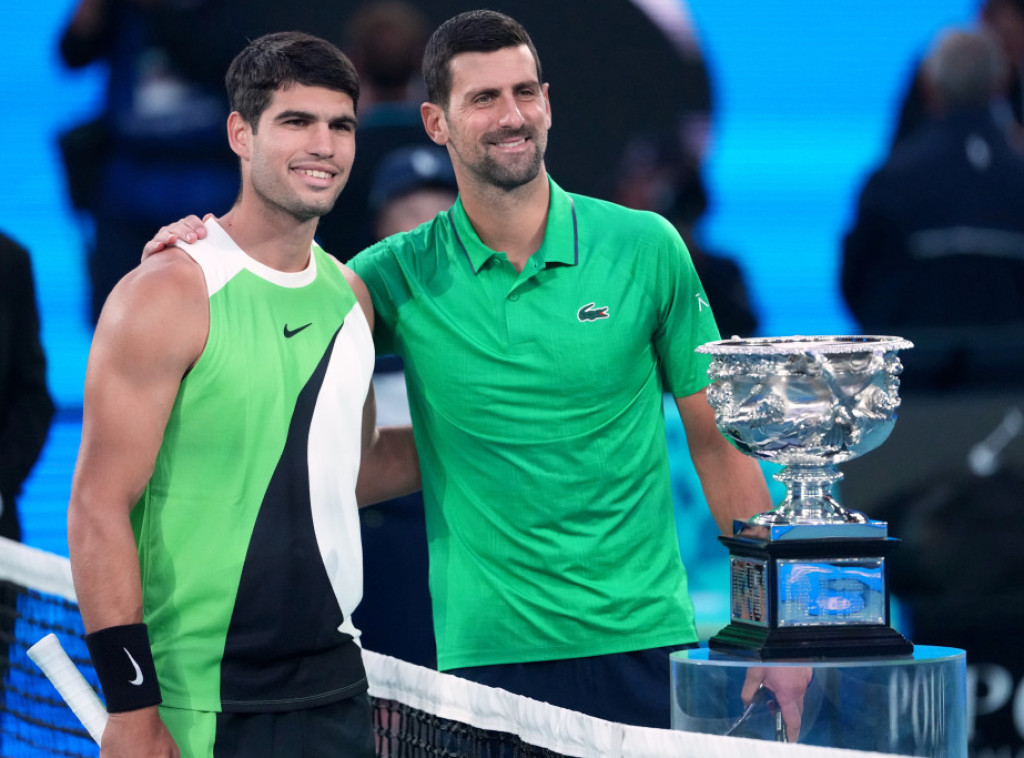 Novak Đoković zadržao treće mesto na ATP listi, Karlos Alkaraz i dalje prvi