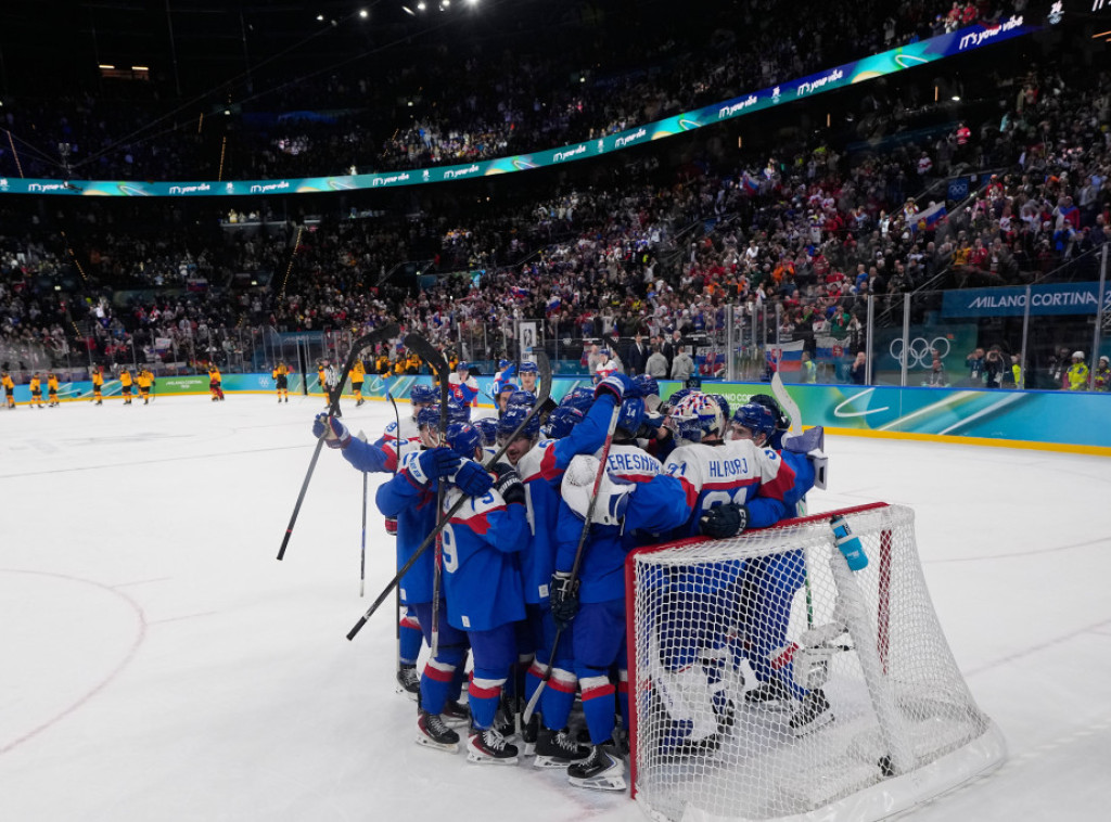Hokejaši Slovačke prvi polufinalisti Zimskih olimpijskih igara u Milanu i Kortini