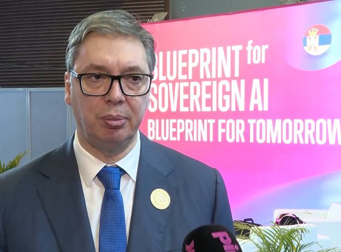 Vučić: Moramo da gradimo infrastrukturu za veću upotrebu veštačke inteligencije i menjamo obrazovanje