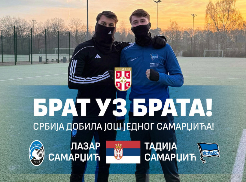 Fudbalski savez Srbije: Mladi fudbaler Tadija Samardžić prihvatio da igra za Srbiju