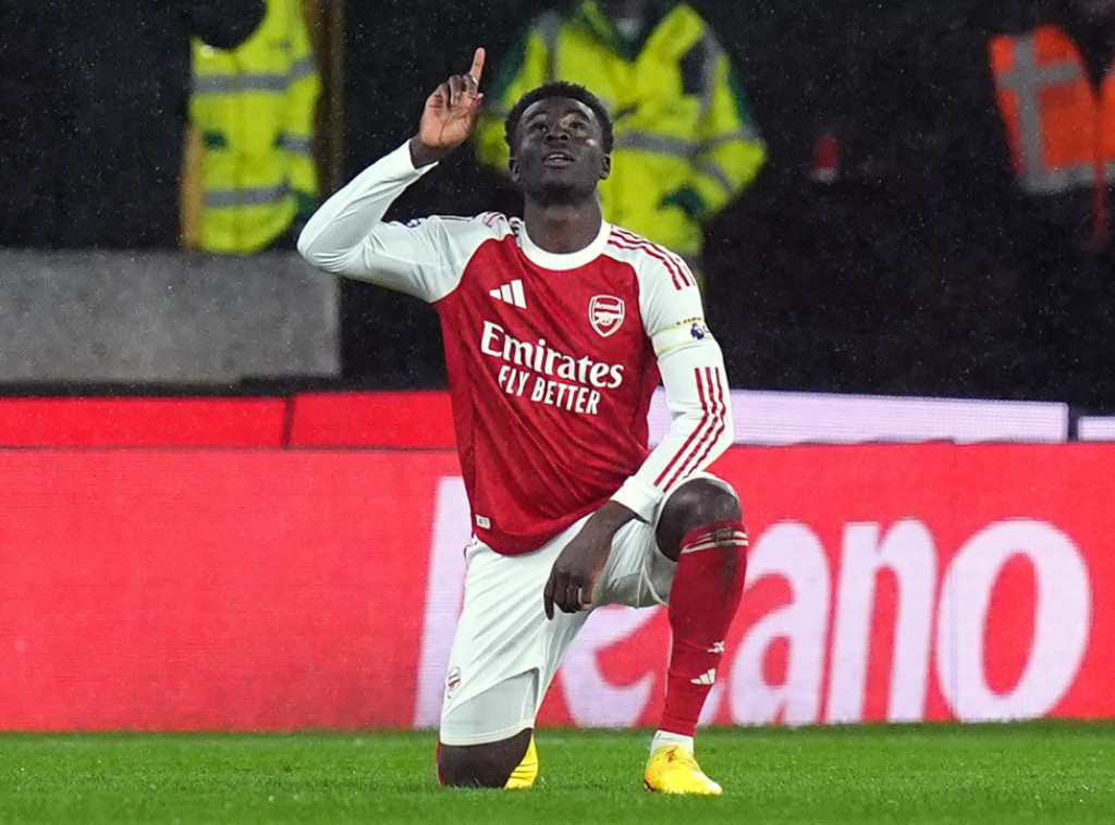 Engleski fudbaler Bukajo Saka produžio ugovor sa Arsenalom