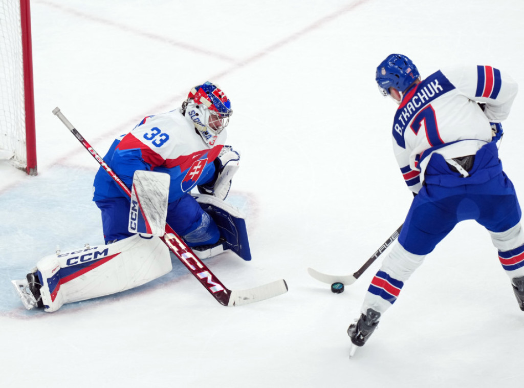 Hokejaši SAD pobedili Slovačku i plasirali se u finale Zimskih olimpijskih igara