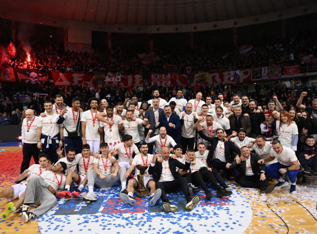 Košarkaši Zvezde pobedili Megu i šesti put uzastopno osvojili Kup Radivoja Koraća