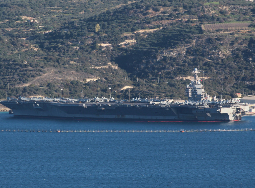 Rojters: Američki nosač aviona Džerald R. Ford stigao na Krit