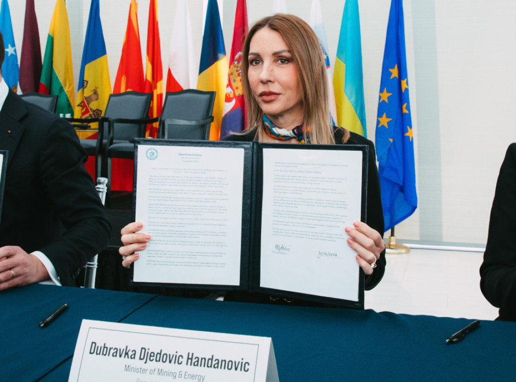 Djedovic Handanovic signs joint statement in US on secure gas supplies in Europe