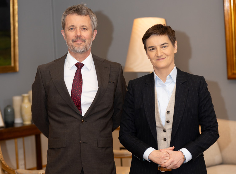 Ana Brnabić na prijemu kod kralja Frederika X Danskog