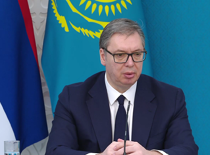 Vučić: Unaprediti saradnju Srbije i Kazahstana, Orden zlatnog orla je privilegija i obaveza