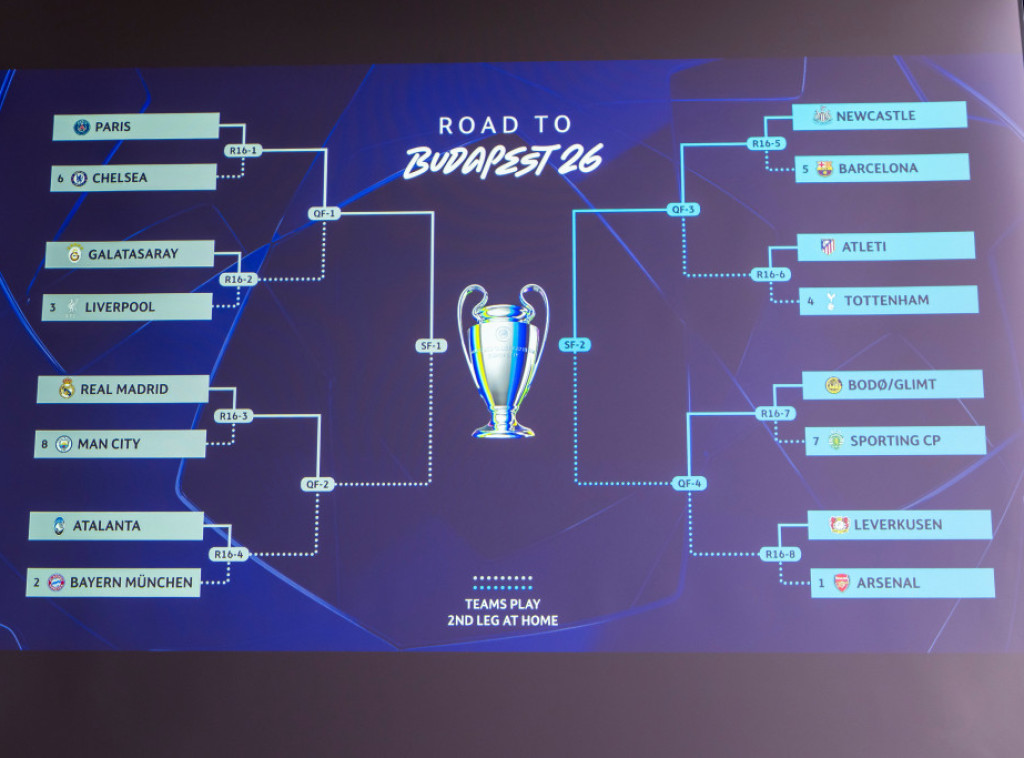 Fudbaleri Reala igraće ponovo protiv Mančester Sitija u osmini finala Lige šampiona