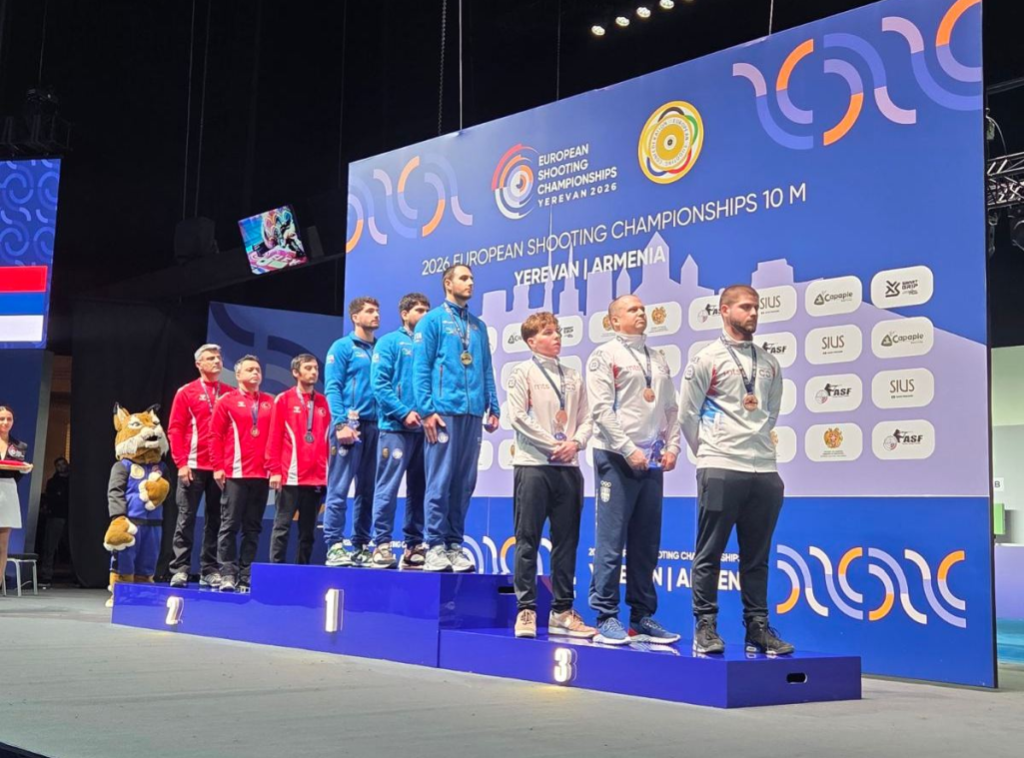Srpski strelci osvojili bronzanu medalju na Evropskom prvenstvu u disciplini vazdušni pištolj