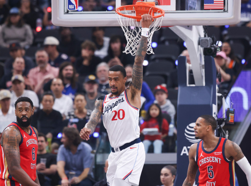 Košarkaši Los Anđeles Klipersa bez Bogdana Bogdanovića deklasirali Nju Orleans