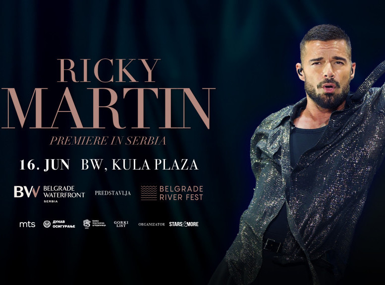 Latino pop zvezda Riki Martin 16. juna na Belgrade River Fest-u