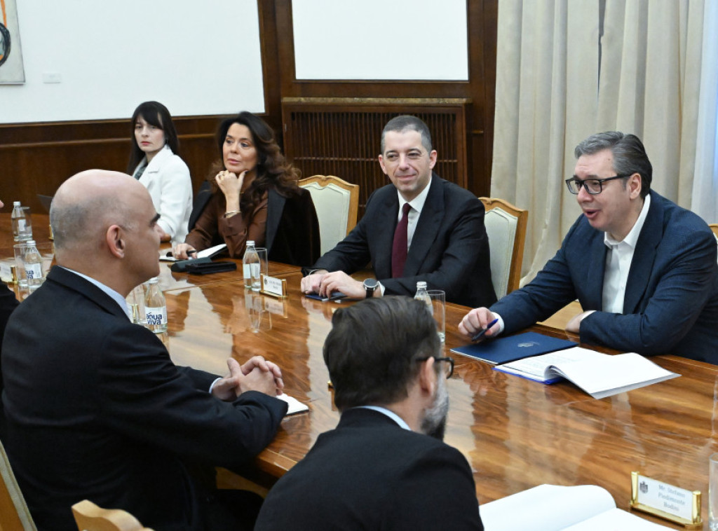 Predsednik Vučić sastao se sa generalnim sekretarom Saveta Evrope Alenom Berseom