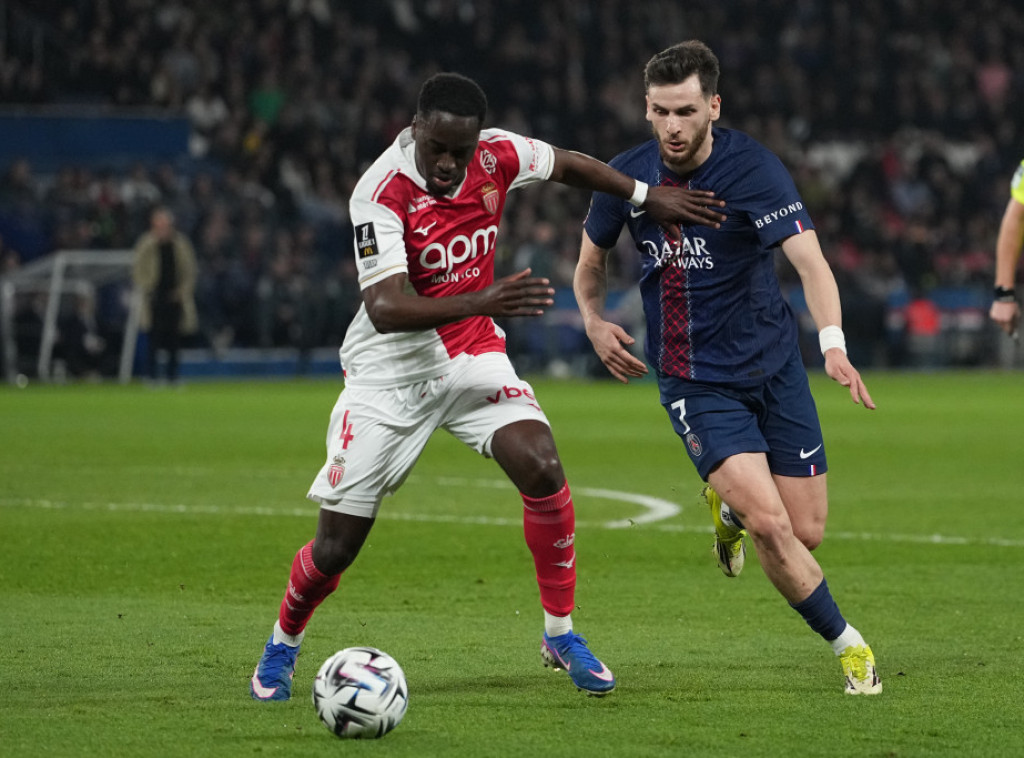 Fudbaleri Monaka pobedili Pari Sen Žermen u francuskom prvenstvu