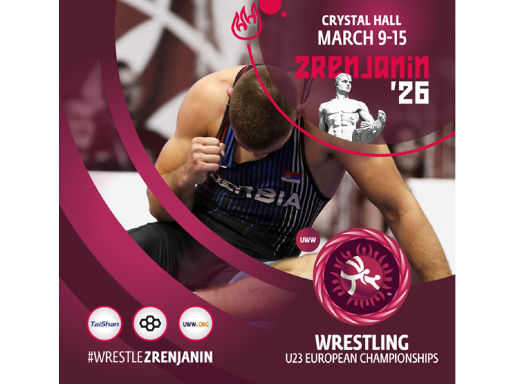 Evropsko prvenstvo u rvanju za mlađe seniore od 9. do 15. marta u Zrenjaninu