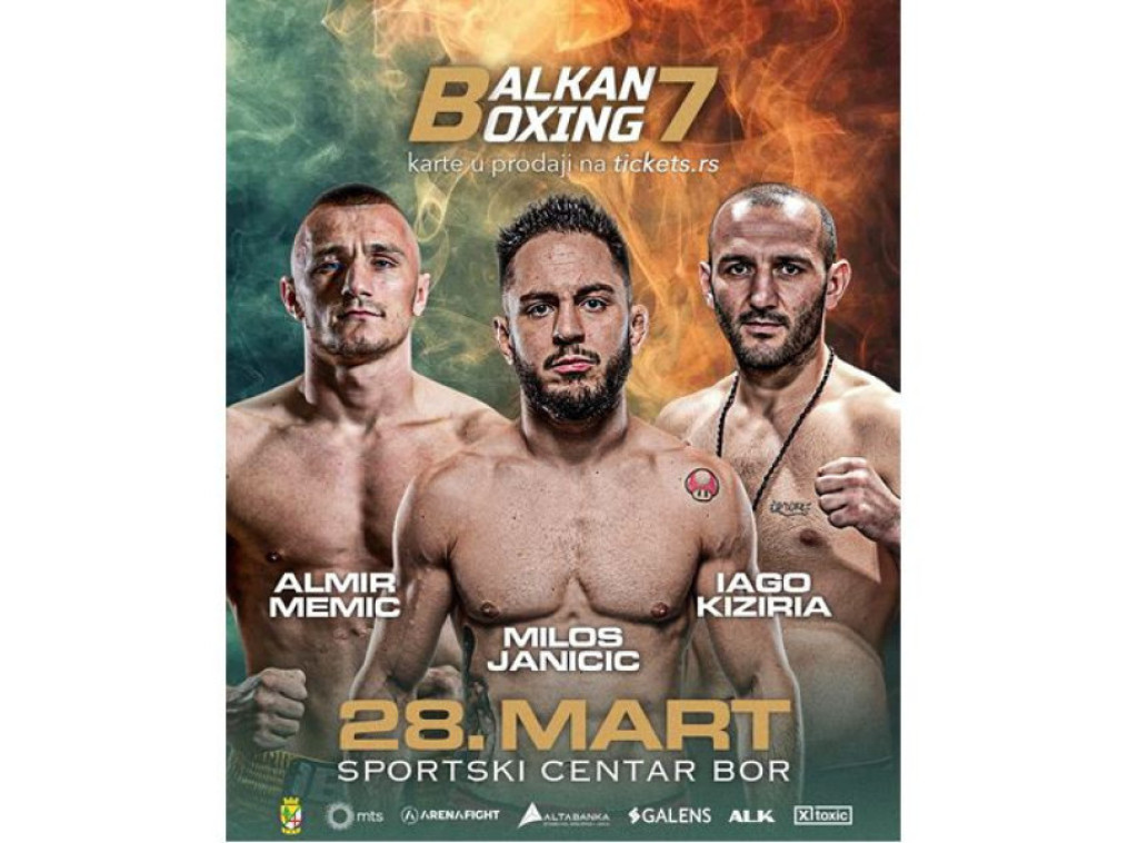 Boks: Jovan Nikolić zbog povrede van stroja, Almir Memić protiv Kizirije u Boru