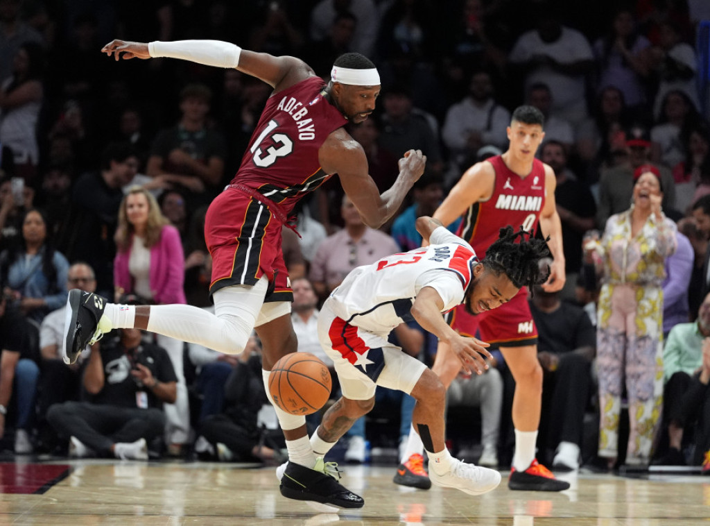 Košarkaši Majamija pobedili Vašington u NBA ligi, Bem Adebajo postigao 83 poena