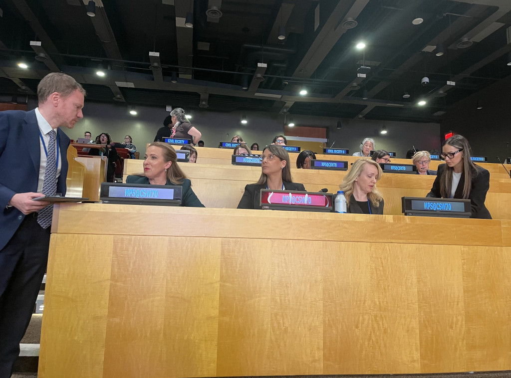 Paunović u Njujorku: Srbija pouzdan partner u stvaranju sveta u kojem svaka žena i devojčica ima jednake šanse