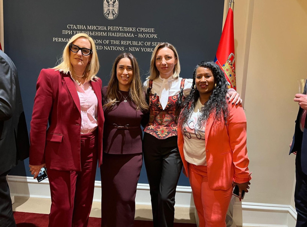 Tatjana Macura na prijemu u Misiji Srbije pri UN: Bez saradnje nema ni unapređenja ženskih prava