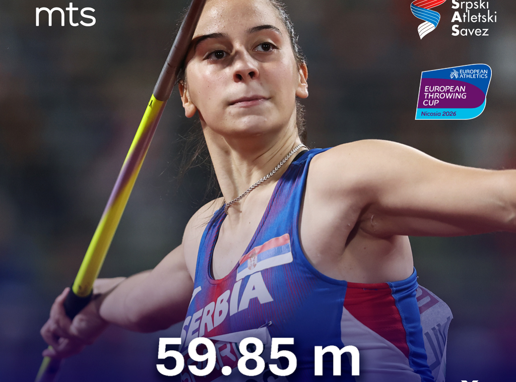 Adriana Vilagoš osvojila srebrnu medalju na Kupu Evrope u bacanjima