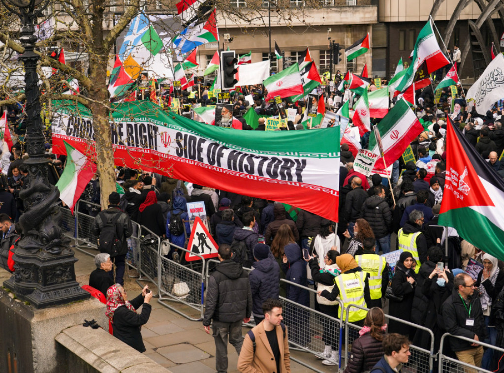 Uhapšeno 12 osoba na protestu povodom Dana Al-Kudsa u Londonu