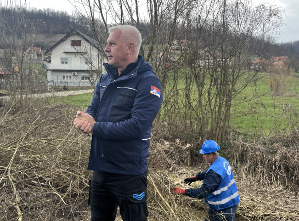 Direktor "Srbijavoda" Puzović obišao radove na uređenju vodotokova u opštini Lučani